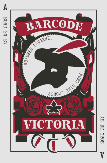 V de Victoria - El Gallo Barcode Baraja Coleccionable