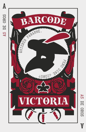V de Victoria - El Gallo Barcode Baraja Coleccionable