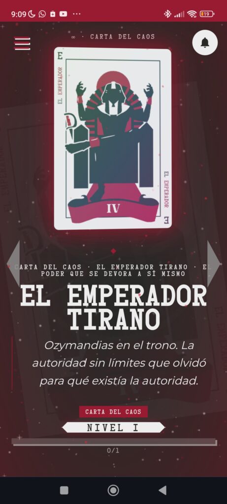 Mi primer cofre, mi primera carta del caos